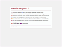 Tablet Screenshot of ferme-goetz.fr